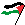 Pixel art of the Palestinian flag.